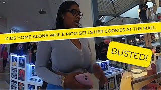 Mom leaves twins Home Alone to sell her cookies at the mall Does not turn out well [upl. by Eirrehc]