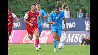 NapoliMantova 30 highlights amichevole gli azzurri salutano il ritiro di Dimaro [upl. by Llenehc]