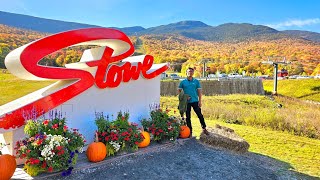 fall trip to vermontbest place to see fall foliage in USAStoweVermont [upl. by Jill982]