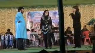 Rachana Banerjee amp Sumit Ganguly Stage performance [upl. by Aerdnuahs]