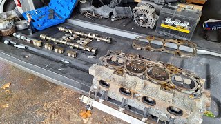 Ford Fiesta 16L Cylinder Head Removal [upl. by Mechling]