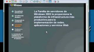 Instalar Windows Server 2003 virtualizado en VMware Workstation sobre Windows 7 [upl. by Shannan104]