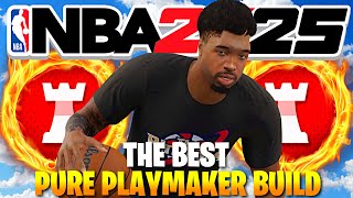 THE BEST 6’6 PURE PLAYMAKER BUILD ON NBA 2K25 [upl. by Marin]