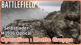 Battlefield 1 Monte Grappa Operation gameplay [upl. by Farny]