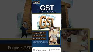 📢 Reminder GSTR3B Filing Due Date for October 2024 [upl. by Kellene]