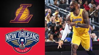 Lakers vs Pelicans  Lakers GameTimeTV  Lakers Team Highlights  In Season Tournament  Semi Finals [upl. by Nolyk]