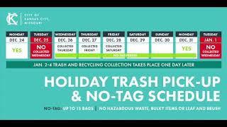 Holiday Trash Collection Schedule [upl. by Kory852]