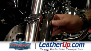 Kuryakyn Upper Fork Slider Covers for Select 19962011 Harley Davidsons at LeatherUpcom [upl. by Whorton]