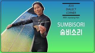 quotSumbisoriquot  the sound of the haenyeo  Jeju Dialect Corner 16 [upl. by Anahsal]