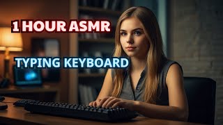 1 Hour Mechanical Keyboard Typing ASMR  No Talking No Music No Interruptions [upl. by Ayifa]