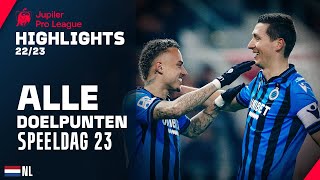 ALLE DOELPUNTEN 📺⚽ Jupiler Pro League Highlights GD23 [upl. by Piero665]