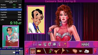 Leisure Suit Larry 6 world record any speedrun 2208 [upl. by Einnod]