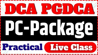 📚PCPackage DCA amp PGDCA Exam December 2023 dca pgdca mcu [upl. by Christalle]