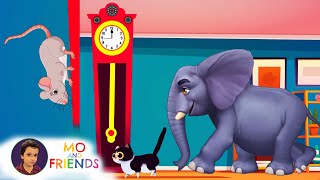 Hickory Dickory Dock  MO AND FRIENDS  Nursery Rhymes amp Kids Songs  Children Songs  Kindergarten [upl. by Nnailuj]