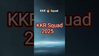 KKR team player list 2025  KKR me kon kon player hai  IPL auction 2025 Live  kkrteam kkr ipl [upl. by Labanna967]