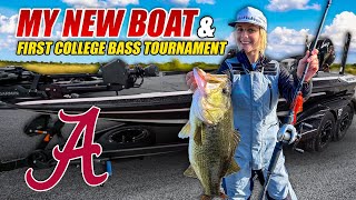 My FIRST College Tournament in My BRAND NEW SKEETER BOAT  Alabama Bass Fishing Team [upl. by Zeus]