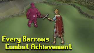 How To Do EVERY Barrows Combat Achievement [upl. by Nahaj]