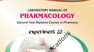 pharmacology experiment 20 [upl. by Ycaj]