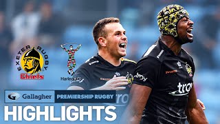 Exeter v Harlequins  HIGHLIGHTS  The Game of the Year  Gallagher Premiership 202223 [upl. by Manoff]