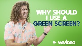 Why should I use a green screen  WeVideo Chroma Key Tool [upl. by Adlanor]