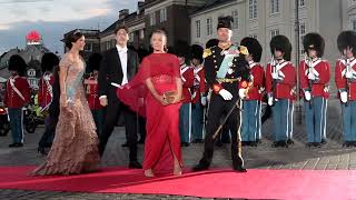 Nordic Royals and many more on Queen Margrethe of Denmark 50 years anniversary [upl. by Anelam766]