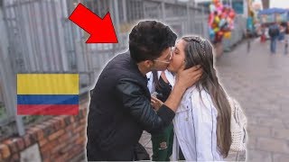 Kissing Prank in Colombia  2019 January [upl. by Ifen]