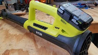 Ryobi One 18V Cordless 200 CFM Leaf Blower Review [upl. by Ahrat837]