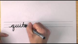 How To Write in Cursive  Lesson 18  A complete Course  FREE Worksheets [upl. by Citarella]