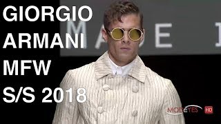 GIORGIO ARMANI  SPRING SUMMER 2018  FASHION SHOW HD [upl. by Aleibarg]