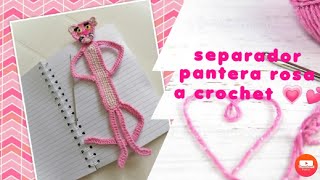 Separador de libros PANTERA ROS4 a CROCHET 🙌 🤩 [upl. by Tessi]