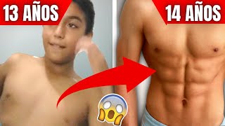 MI CAMBIO FÍSICO entrenando EN CASA 🔥 TRANSFORMACIÓN FÍSICA 1 AÑO Motivación [upl. by Reaht701]