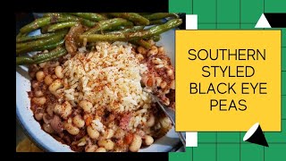 How to make Southern Styled Blackeyed Peas With Smoked Hambone in a crockpot twoforks airetv [upl. by Enisamoht833]