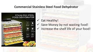 Best Food Dehydrator Commercial Stainless Steel [upl. by Pius540]