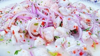 CEVICHE PERUANO PASO A PASO [upl. by Filler296]