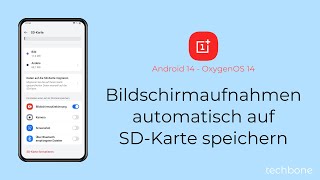 Bildschirmaufnahmen automatisch auf SDKarte speichern  OnePlus Android 14  OxygenOS 14 [upl. by Stronski]