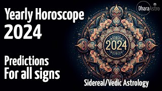 2024 Horoscope  For all zodiac signs  Vedic Astrology Predictions astrology [upl. by Roxane642]