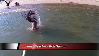 Lamai Beach 42015  Koh Samui Thailand overflown with my drone [upl. by Ballou]