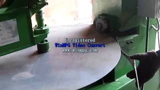 Round steel sheet cutting machine  steel plate circular cutting machine [upl. by Zobkiw]