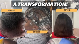 How To Relaxer On Virgin Natural Hair  She Needed A Change [upl. by Sigvard]