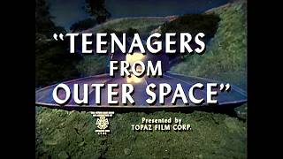 Teenagers from Outer Space 1959 Colorized • David Love Dawn Bender • SciFi Classic • Full Movie [upl. by Cattan]