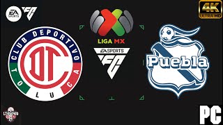 TOLUCA VS PUEBLA  LIGA MX FC 24 [upl. by Elberta242]