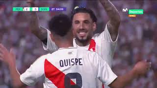 PERÚ vs R DOMINICANA PIERO QUISPE marcó el tercer gol del partido  AMISTOSO INTERNACIONAL 🇵🇪⚽️🇩🇴 [upl. by Oletha614]