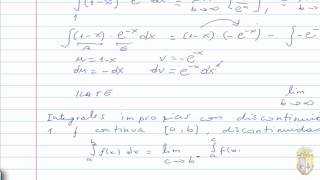 Integrales Impropias Parte 7 [upl. by Neisa]