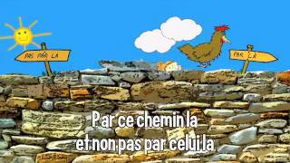 Comptine  Une poule sur un mur [upl. by Bandur766]