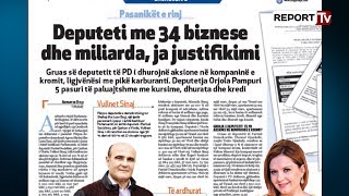 Report TV  Deputeti me 34 biznese e miliarda sheiku i PS aksioner në 27 shoqëri tregtare [upl. by Chiou]