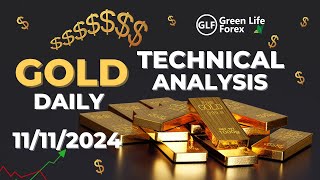 Today Gold Technical Analysis  11112024  Bangla  GreenLifeFX [upl. by Ecined]