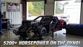 Alepa Proline Racing Hemi Corvette 5235hp on the Dyno [upl. by Ladnyc]