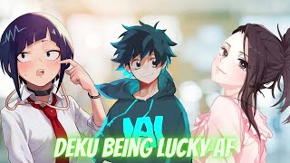 Deku Being Lucky Af  Izuku x Momo x Jirou  Mha Texting Series  Part 1 [upl. by Eornom]