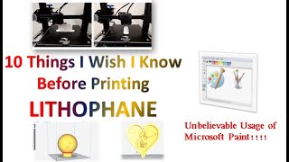 Lithophane tips 10 Things I Wish I Knew Before Making Lithophane  3D Printing [upl. by Bohi]