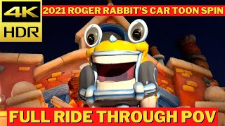 NEW 2021 Roger Rabbits Car Toon Spin  Lowlight 4K HDR  Full Ride Through POV [upl. by Ammamaria352]